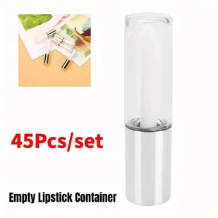 TEMU 45 Sztuk 1, 2ml Balsam Do Ust Słodki Butelkowy Pusty Pojemnik Kosmetyczny Rurka Gloss Podróżny - Pozostałe akcesoria kosmetyczne - miniaturka - grafika 1