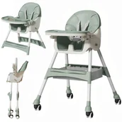 Krzesełka do karmienia - Krzesełko Artnico LUX Frilo zielone do karmienia - miniaturka - grafika 1