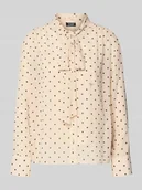 Koszule damskie - Bluzka z wiązaniem pod szyją ze wzorem na całej powierzchni model ‘Bo’ - miniaturka - grafika 1