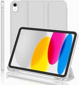 Etui do tabletów - Etui z klapką Supero SmartCase do Apple iPad Air 11" M3 2025 / 11" M2 2024 / 10.9" 2020 / 10.9" 2022, przezroczysto-szare - miniaturka - grafika 1