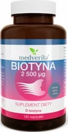 Suplementy naturalne - Medverita Biotyna 2500 g 180 kapsułek - miniaturka - grafika 1