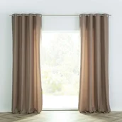 Zasłony - Dekoria pl pl Zasłona BASIC na kółkach 140x280cm cappuccino 1 szt. 140 cm x 280 cm 249-016 - miniaturka - grafika 1