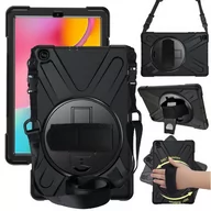 Etui do tabletów - D-Pro 360 Etui + Stojak + Uchwyt + Pasek Samsung Galaxy Tab S5E T720/T725 2019 (Black) - miniaturka - grafika 1