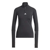 Koszulki i topy damskie - adidas Kobiety TECHFIT COLD.RDY 1/4 Zip Long Sleeve Training Top, Black, XS - miniaturka - grafika 1