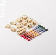 Klocki - Bavvic: 128 elementów klocki drewniane Family Set - miniaturka - grafika 1