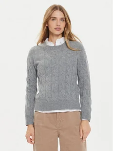 Tommy Hilfiger Sweter WW0WW43586 Szary Regular Fit - Swetry damskie - miniaturka - grafika 1