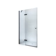 Ścianki i drzwi prysznicowe - Mexen Roma Drzwi Prysznicowe 80 cm Black Szkło 6 - miniaturka - grafika 1