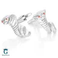 Spinki do mankietów i krawatów - Spinki do mankietów Kobra PS-871A - miniaturka - grafika 1