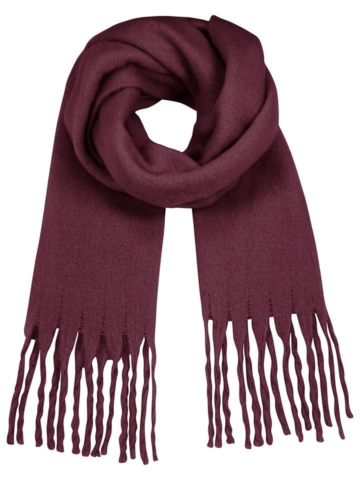Eight2Nine Szal w kolorze bordowym