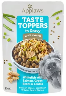 Applaws Taste Toppers Saszetka dla psa - białoryby, łosoś, zielony groszek i soczewica w sosie 85g - Mokra karma dla psów - miniaturka - grafika 1