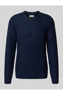 Sweter z dzianiny z okrągłym dekoltem model DEXTER - Blend - Swetry męskie - miniaturka - grafika 1