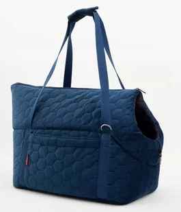 Boutiquezoo TRANSPORTER Torba podróżna dla Psa Nosidełko Velvet Granat L BTQZ-NOSIDELKO-GRANATOWY-VELVET-003 - Sprzęt podróżny i transportery dla psów - miniaturka - grafika 1