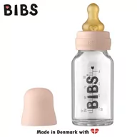 Butelki dla niemowląt - Bibs Baby Glass Bottle Blush Antykolkowa Butelka Szklana Dla Noworodków 110 Ml - miniaturka - grafika 1