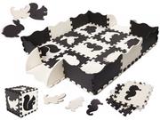 Maty piankowe - Puzzle piankowe mata dla dzieci 25el. czarno-białe - miniaturka - grafika 1