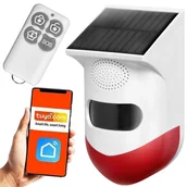 Akcesoria do monitoringu - Alarm Domowy Do Garażu z Syreną Bateria Słoneczna - miniaturka - grafika 1