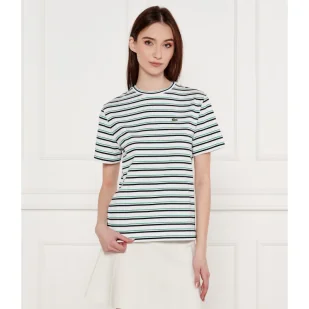 Lacoste T-shirt Regular Fit - Koszulki i topy damskie - miniaturka - grafika 1