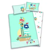 Pościel dla dzieci - Herding Pościel dziecięca do łóżeczka Lara Little Pirat, - miniaturka - grafika 1