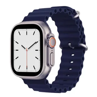 PASEK DO ZEGARKA APPLE WATCH 1/2/3/4/5/6/7/8/9/SE 38/40/41mm GRANATOWY - Akcesoria do smartwatchy - miniaturka - grafika 1