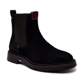 Botki męskie - Tommy Hilfiger Sztyblety CHELSEA zamsz - miniaturka - grafika 1