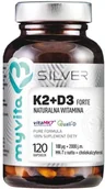 Suplementy naturalne - MyVita SILVER Silver Witamina K2+D3 Forte 100Mcg 120 Kaps - miniaturka - grafika 1