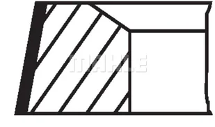 Zestaw pierścieni tłokowych Mahle 028 RS 10101 0V0 - Silnik - akcesoria - miniaturka - grafika 1