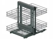 Meble modułowe i akcesoria - Kosz narożny magic corner Rejs Maxima Classic 1200 cichy domyk grafit lewy - miniaturka - grafika 1