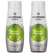 Syropy i koncentraty owocowe - 2x SYROP SODASTREAM CYTRYNA LIMONKA ZERO BEZ CUKRU KONCENTRAT DO WODY - miniaturka - grafika 1