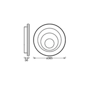 Lampy sufitowe - OSRAM Lampa sufitowa LED ORBIS SPIRAL ROUND, biały / opal, metal - miniaturka - grafika 1