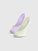 Skarpetki damskie - 4F Skarpetki casual niewidoczne (2-pack) damskie - multikolor 35-38 - miniaturka - grafika 1