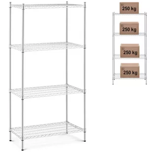 Royal Catering Regał metalowy - druciany - 900 x 450 x 1800 mm RCMR-1800P47 RCMR-1800P47 - Meble gastronomiczne - miniaturka - grafika 1