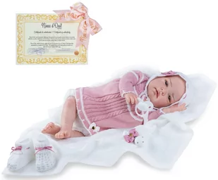 Reborn Lalka Baby Premium Z Certyfikatem + Łóżeczko Z Wyposażeniem W Gratisie, Nines D'Onil - Lalki dla dziewczynek Reborn Lalka Baby Premium Z Certyfikatem + Łóżeczko Z Wyposażeniem W Gratisie, Nines D'Onil - Lalki dla dziewczynek - miniaturka - grafika 1
