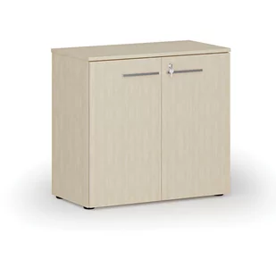 Szafa biurowa z drzwiami PRIMO WOOD, 740 x 800 x 420 mm, wiśnia - Szafy biurowe - miniaturka - grafika 4