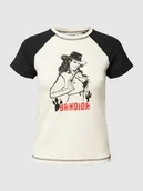 Koszulki i topy damskie - T-shirt z nadrukiem z motywem i napisem model ‘KATINKA’ - miniaturka - grafika 1