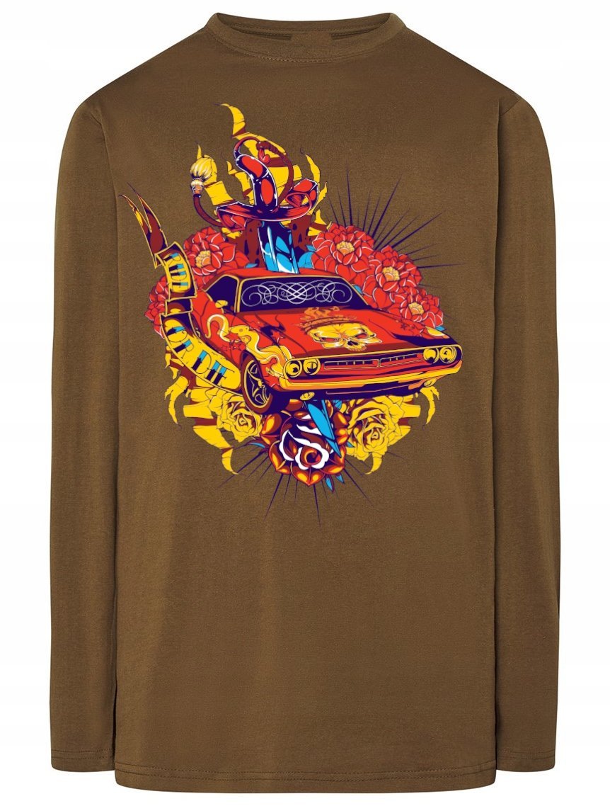 Longsleeve męski nadruk Ride or Die Rozm.XXL