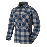 Odzież taktyczna i umundurowanie - Koszula z długm rękawem Helikon-Tex MBDU Flannel - Slate Blue Checkered XS - miniaturka - grafika 1