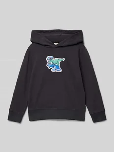 Bluza o kroju regular fit z mieszanki bawełny z kapturem i nadrukiem 3D - Swetry dla chłopców - miniaturka - grafika 1