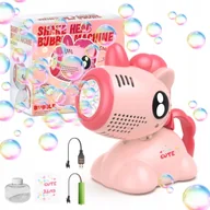 Bańki mydlane - Maszyna do baniek mydlanych Euakee LED dla dzieci + 100ml płynu - miniaturka - grafika 1