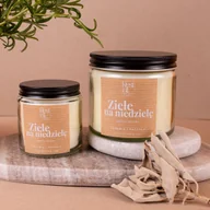 Świece - Świeca sojowa "Ziele na niedzielę" - L (250 ml) - miniaturka - grafika 1