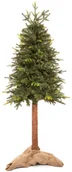 Choinki - Choinka sztuczna na pniu 180 cm świerk naturalny ze stojakiem nowoczesny UNIWERSALNY - miniaturka - grafika 1