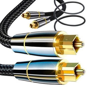 Kabel Optyczny Audio Toslink Przewód Cyfrowy Światłowód Coaxial 3m 300cm