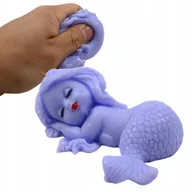 Zabawki sensoryczne - Syrenka Squishy Gniotek Antystresowy Zabawka Sensoryczna Różne Kolory - miniaturka - grafika 1
