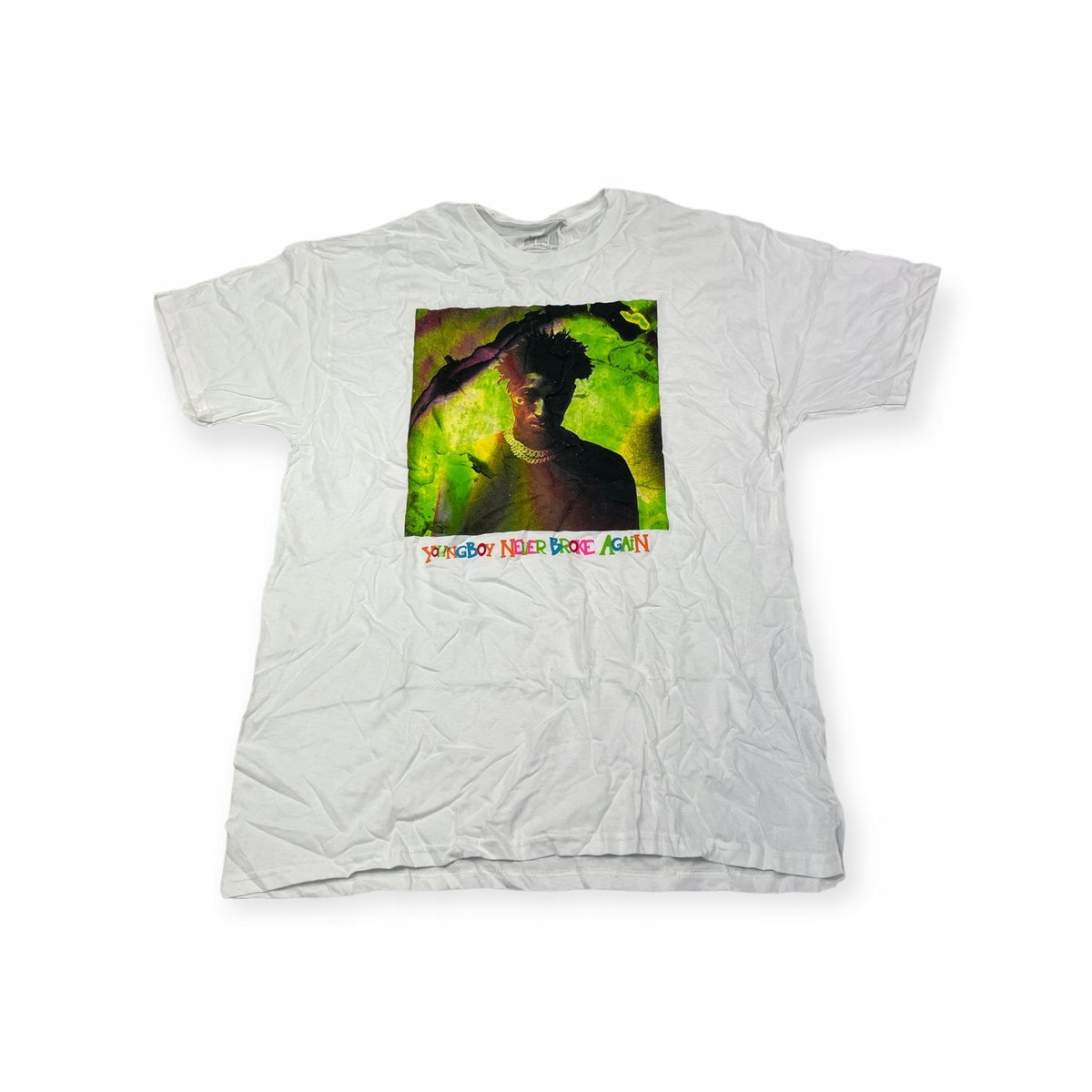 Koszulka T-shirt męski okrągły dekolt SPENCER'S NEVER BROKE AGAIN S