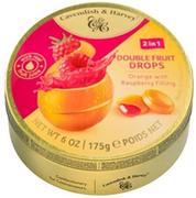 Cukierki - Landrynki Cavendish  Double Fruits Orange Raspberry Dropsy 175G - miniaturka - grafika 1