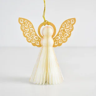 Aniołek z papieru 1szt. 12 cm - Ozdoby bożonarodzeniowe - miniaturka - grafika 1