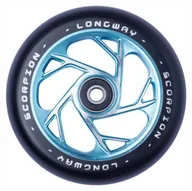 Akcesoria do skatingu - Longway Longway Scorpion 110mm kółko do hulajnogi wyczynowej Teal 50808 - miniaturka - grafika 1