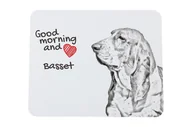 Podkładki pod mysz - Basset Hound podkładka pod mysz z psem Art-Dog - miniaturka - grafika 1