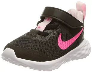 Nike Unisex dziecięce buty sportowe Revolution 6, Black Hyper Pink Foam, 23.5 EU - Buty dla dziewczynek - miniaturka - grafika 1
