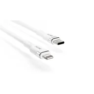 Kable USB - Kabel USB Typ-C - Lightning XLINE 30W 3m Biały - miniaturka - grafika 1