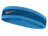Ściągacze i opaski sportowe - Opaska Frotka na głowę czoło NIKE Headbeand Marina/Laser/Orange - miniaturka - grafika 1