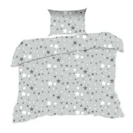 Pościel dla dzieci - Extrapościel Pościel bawełniana 140x200 366K gwiazdki szara Kids 24 - miniaturka - grafika 1